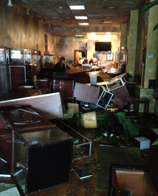 Hurricane Sandy Damage to a Gevril Retailer